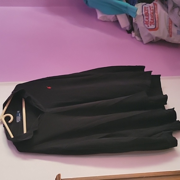 RALPH LAUREN BLACK LONG SLEEVE POLO - Picture 1 of 3